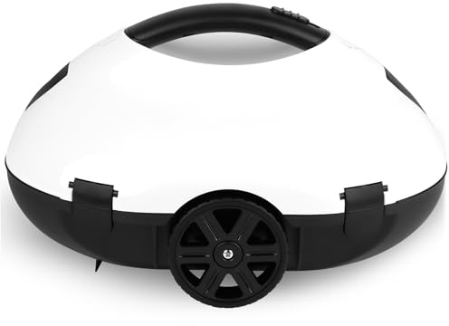 KWODE Robot de piscina, motor dual, función de aparcamiento automático, batería de 5000 mAh, 130 min de limpieza potente, IPX8 resistente al agua, ideal para piscinas de suelo plano de hasta 80 m²