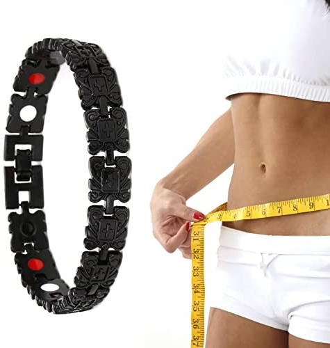 Sakamura Pulsera linfática – Pulsera unisex ajustable y saludable | Pulseras terapia drenaje linfático cristal para alivio del dolor con herramienta ajuste