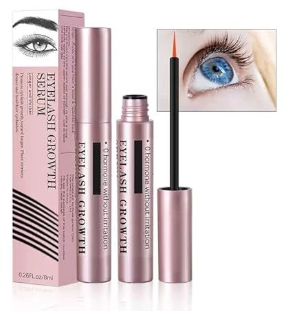zalati Siero Crescita Ciglia Siero Crescita Rapida con Mascara Stick per Strumenti Naturali per Migliorare Le Ciglia - 8ml