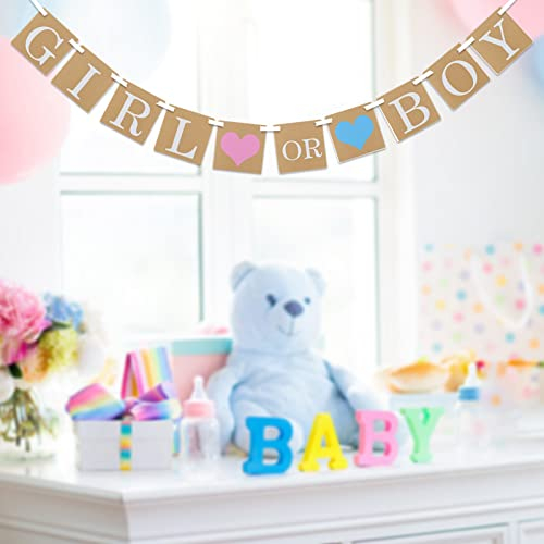 Gender Reveal Party Decorazione Boy or Girl Banner Ghirlanda per Baby Shower Festa a Sorpresa Party Supplies