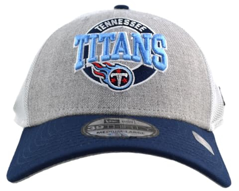 New Era M 3930HEATHER E3 Tennesse Titans OTC Baseball Cap, DK Blue, L