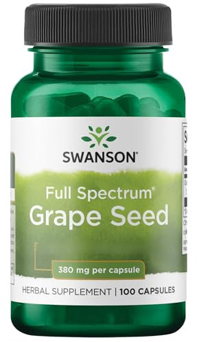Swanson, CoQ10 Maxium Strength, 100 glutenfreie Kapseln, 380mg Traubenkerne je Dosis, Sojafrei, GMO frei, Geschmacksneutral