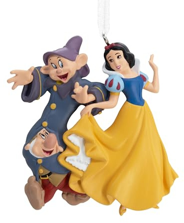 Hallmark Disney Princess Snow White with Dopey and Sneezy Christmas Ornament