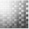 Yipscazo 10 Sheet Stick on Kitchen Tile, Waterproof Peel and Stick Backsplash Tiles for Bathroom,Heat Resistant Stainless Steel Back Splash Kitchen Tiles (30x30cm)