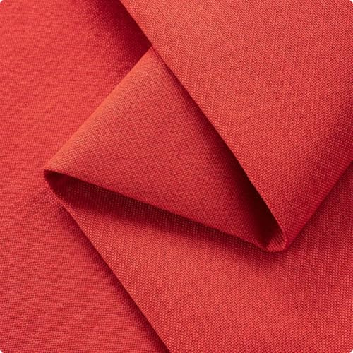 Tessuto di lino da 100 x 140 cm, per ricamo, trapuntatura, fai da te, artigianato, cucito, tessuto al metro, panno leggero per cucito, tappezzeria, costumi (rosso)