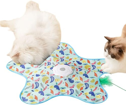 Genérico Juguete para Gatos de Interior | de Juego con Sensor Inteligente,Juguete Automático para Gatos - para Gatitos De Todos Los Tamaños En Patios Porches Y Jardines Exteriores