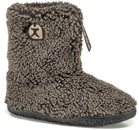 Bedroom Athletics Mens Gosling Snow Tipped Sherpa Slipper Boot Soft Warm Zip Memory Foam Machine Washable