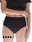 MYLILY® Perioden Unterwäsche High Waist schwarz I Starker Schutz I Bio-Baumwolle I Periodenunterwäsche auslaufsicher I Nachhaltig & waschbar I Inkontinenz I Schwangerschaft & Wochenbett geeignet (XS)