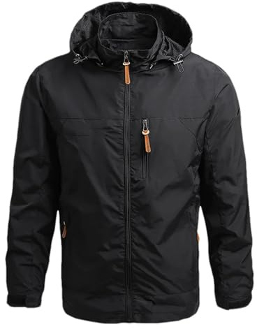 ZouoYYii Coupe-Vent Pour Hommes Veste De Pêche Imperméable À L'eau Manteau À Capuche En Plein Air Sport Grande Taille Escalade Sur Le Terrain Vêtements Légers
