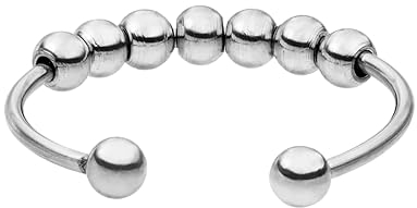 Purelei® Shade Anxiety Ring (Silber) – Fidget - Wasserfester Damenring aus langlebigem Edelstahl – Verstellbare Ringe von Größe 60 bis 66 – Modeschmuck für deinen individuellen Look