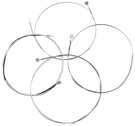 Ersatzsaiten für Bratsche, Ersatzsaiten für Bratsche | 4X Silber-Nickel-Chrom Bratsche Instrumentensaiten,Schulleistung Konzert Violinstrument Ersetzen Saiten für Bratschüler