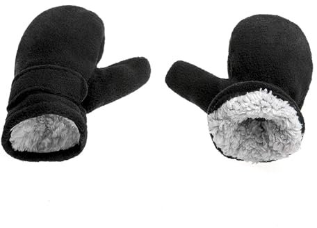 Fleece-Fäustlinge für Kinder, warme Winterhandschuhe, dickes Futter, winddicht, Skifäustlinge für Kinder, Outdoor-Aktivitäten