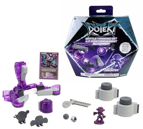 Doteki Battle Set Spiritek, Multiplayer Action Game for Kids with High-Speed Battle Controller, 4 Elemental Factions, Collectable Champions, Health Key, Custom Arena, Ages 8+