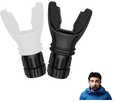 2 Piezas Entrenador de Ejercicios Respiratorios con Resistencia Ajustable - Dispositivo Portátil para Fortalecimiento Pulmonar - Mejora Capacidad Respiratoria,Ideal para Fisioterapia y Deportes