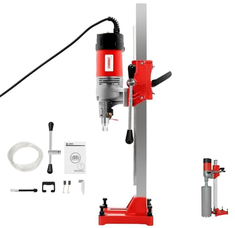 Levkitch Kärnborrmaskin 2 300 W kärnborr våt torr diamantborr 165 mm, kärnborr, borrkrona med borrstativ för diamantborrkronor