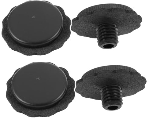 Beaupretty 4pezzi Tappi di Ricambio per Punta Ombrello in Plastico Nero Design Filettato, Accessori Ombrello Pieghevole Semplici ed Eleganti per Uso Quotidiano