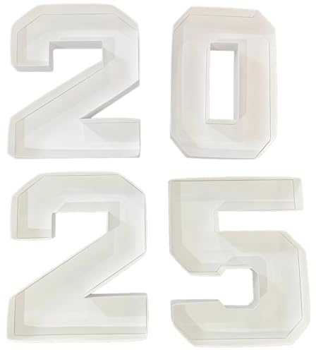 yeeplant Lot de 4 planches à charcuterie 2025 en carton blanc à remplir pour fêtes, plateaux à dessert, goûter, parfaits pour l'obtention d'un diplôme et les anniversaires, chacune mesure 25,4 x 21,1