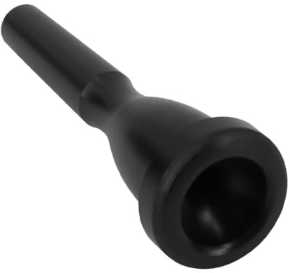 TOYANDONA Embout Trompette Plastique Noir Remplacement Embouchure Légère Compacte pour Instrument de Musique Débutants et Professionnels