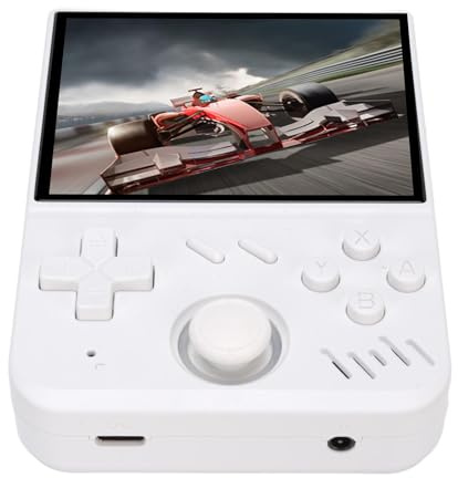 Naroote Retro Handheld Gaming Console, Professional Gaming Chip Supports Multiple Emulators Portable Handheld Game Console for Present (White)