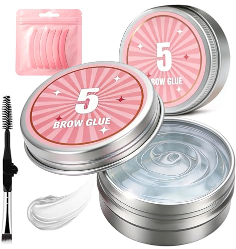 Pegamento Sólido Para Lifting De Pestañas,Adhesivo Sólido Para Laminado De Cejas Y Pestañas,Pegamento de Pestaña,Con un pequeño cepillo,Uso en Salón De Belleza y Uso En Casa