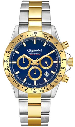 Gigandet Race King Herren Armbanduhr Quarz mit Edelstahlarmband G33-004