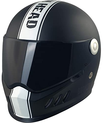 Broken Head Hated and Proud - Motorrad-Helm Mit Schwarzem Visier - Exklusiver Marken-Helm - Größe XL (61-62 cm)