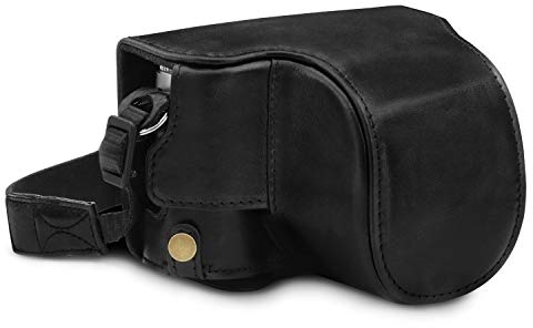 MegaGear MG1605 Ever Ready Genuine Leather Camera Case Compatible with Leica D-Lux 7 - Black