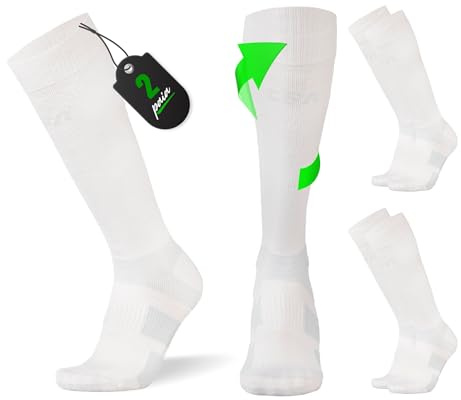 CFA V1 Calze Compressione Graduata Donna e Uomo | Calze Elastiche Sportive Per Circolazione, Vene Varicose, Gravidanza, Antitrombo, Ciclismo, Running | Made In EU FOR ATHLETES