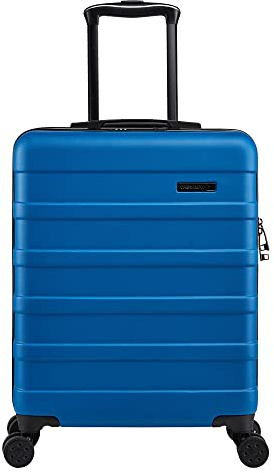 Cabin Max Anode Handgepäck - Leichter Hartschalen Trolley mit 4 Rädern, 3-stelliges Schloss, 55x40x20 cm 40L (Aegean Blau)