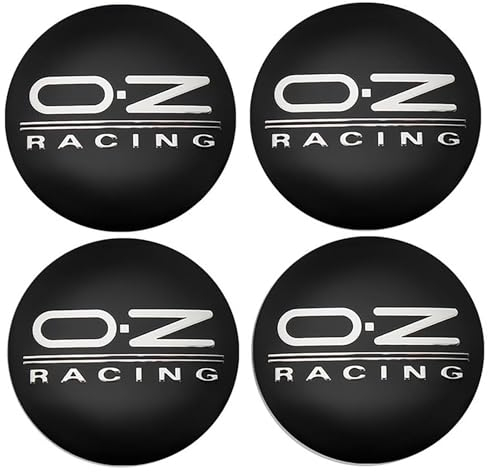 SANQIUTOU 4 Stück Nabendeckel Aufkleber für OZ Racing 56mm,Nabenkappen Abzeichen Sticker Auto Radnabenkappen Aufkleber Felgen Aufkleber Dekorationsaufkleber,I