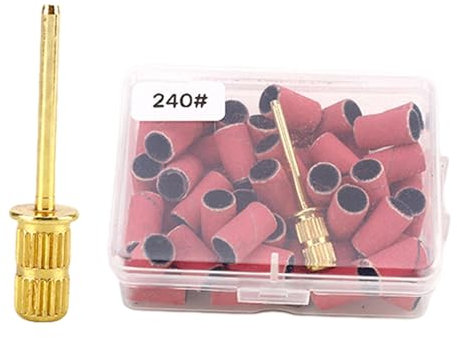 80/120/180/240 grano máquina taladro lijadora juego de bandas de lijado quitar lima de taladro uñas acrílicas gel