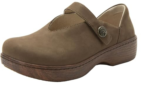 Alegria Women's Opheliah Comfort Shoes V-Cut Leather Mary Jane Fawn 13 M US