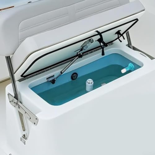 Aérateur de tête de pulvérisation réglable pour prise de poisson Livewell avec tuyau cannelé de 3/4 à 3,8 pouces et coude à 90 degrés pour optimiser le débit d'eau et les niveaux d'oxygène (29 mm)