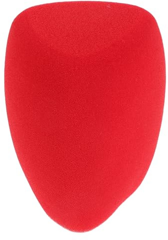 Angoily Filtro Antiviento de Esponja para Micrófono de Mano Triangular Rojo, Cubierta Ligera y Transpirable para Micrófono Karaoke y Estudio, Paravientos Acústico para Grabación