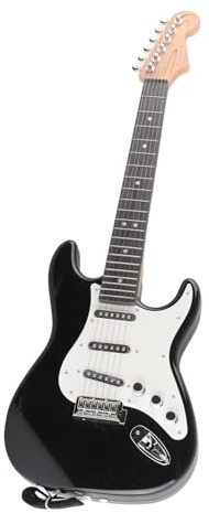 TOPINCN Jouet de Guitare électrique pour Enfants, Expérience Musicale Multifonctionnelle, Conception Légère et Portable pour Jeunes Musiciens, 1 Pièce (Black)