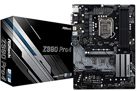 ASRock Z390 PRO4 Mainboard, Socket 1151, ATX Motherboard, saphirschwarz