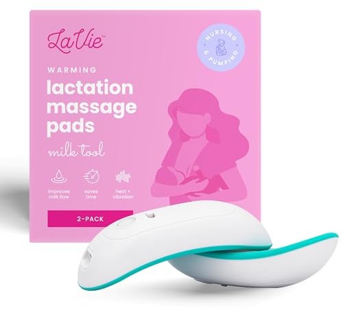 LaVie Le réchauffement des coussinets de massage de lactation, appui d'allaitement pour les conduits bouchés, mammite, améliorent le flux de lait, l'engorgement, grade médical Sarcelle