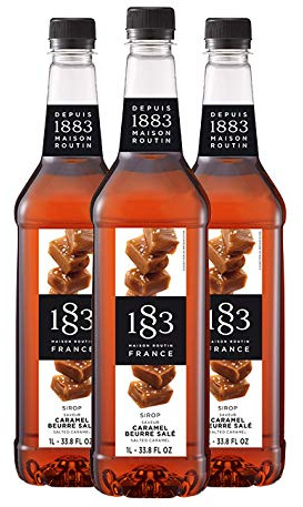 Maison Routin 1883 Sirup Salted Caramel, 1,0L PET / 3er Pack