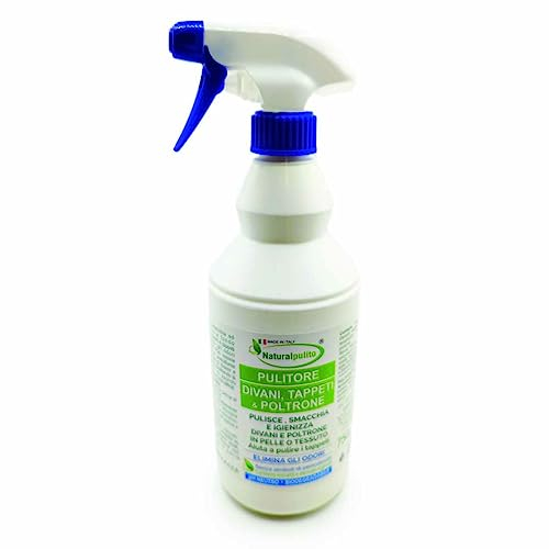 Detergente divani e Tappezzeria - Divani e poltrone in pelle o tessuto | Pulisce, smacchia e igienizza - Ecologico MADE IN ITALY 750 g.
