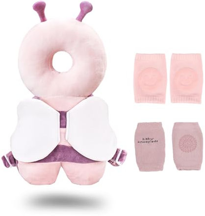Celestia Protezione per La Testa Del Bambino, Zaino Anticaduta per Bambini Morbido e Traspirante Regolabile Sicuro per Bambini di 4-24 Mesi che Gattonano