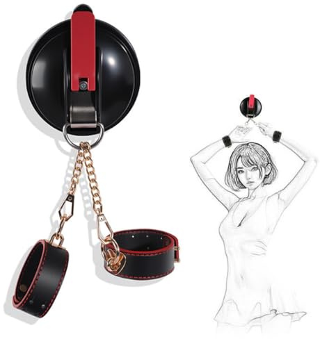 Manette con ventosa SM – Set bondage per coppia con ventose regolabili – gioco erotico, rollplay e BDSM – per mani e superfici, esperienze audaci