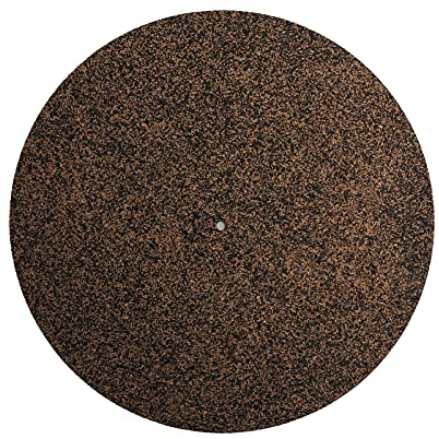 Aramox 12-tums Skivmatta Slipmatta Cork Anti-Slip, Antistatisk Skivspelare Matta för 12-tums -skivor med Stötsäker Design