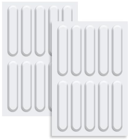 20 Pcs Silicone Bumpers,Silicone Door Bumper Pads,Self-Adhesive Transparent Bumper Strips,for Anti Door Slam,Wardrobes,Nightstands,Shelves,Tables,Wall Protector (Transparent Style)