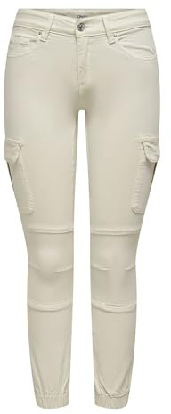 ONLY Damen ONLMISSOURI REG ANK Cargo PNT NOOS Hose 15170889,Pumice Stone,36W / 30L