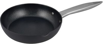 Zyliss E980175 Ultimate Pro Non-Stick Frying Pan with Pouring Lip, 20cm/8in, Anodised Aluminium, Black, Alpine Crystals Non-Stick, Suitable for All Hobs, 10 Year Non-Stick Guarantee