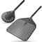 G.a HOMEFAVOR 14 Inch Perforated Pizza Peel – Professional 8 inch Pizza Turning Peel with Anodized Aluminum, Perforated Pizza Paddle with Non-Slip Heat Resistant Handle