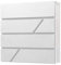 BRASQ Briefkasten weiß PB200 Premium, Elegante letterbox aus pulverbeschichtetem Stahl, Langlebiger und stilvoller Postkasten, Zeitungsfach mit Klappe, wasserdicht und mit Zylinderschloss