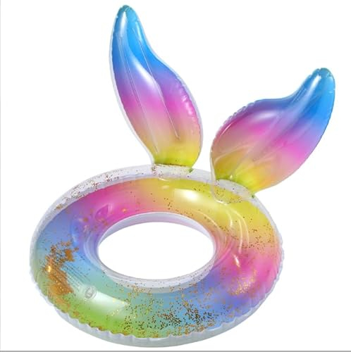 Unipampa Kinder Schwimmreifen, Aufblasbarer Schwimmring, Luftmatratze Schwimmreifen Aufblasbar, Meerjungfrau Schwimmreifen, Schwimmende Spielzeuge, Poolspielzeug, für Schwimmbad Erwachsene & Kinder
