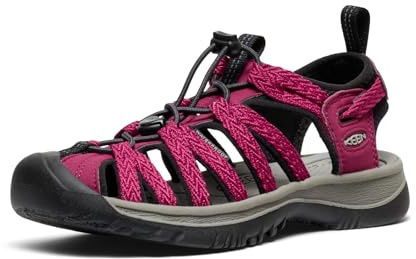 KEEN WhisperSandal para mujer, Beaujolais Negro, 39.5 EU