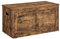 VASAGLE Panca Contenitore, Cassapanca, con 2 Cerniere di Sicurezza, Panca Scarpiera, 40 x 80 x 46,5 cm, per Ingresso Camera da Letto Soggiorno, Marrone Vintage LSB064K01